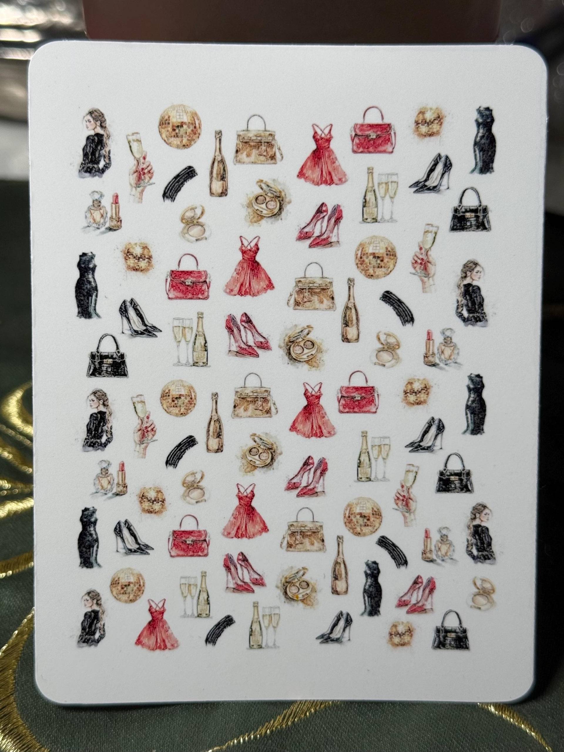 2D Nagelsticker Party, Partygirl, Glamour Abziehbild Nägel Wasserschiebefolie Nailart Stickers 2D Nagelsticker Party, Partygirl, Glamour Abziehbild Nägel Wasserschiebefolie Nailart Stickers von Etsy - TheArtofNaildesign