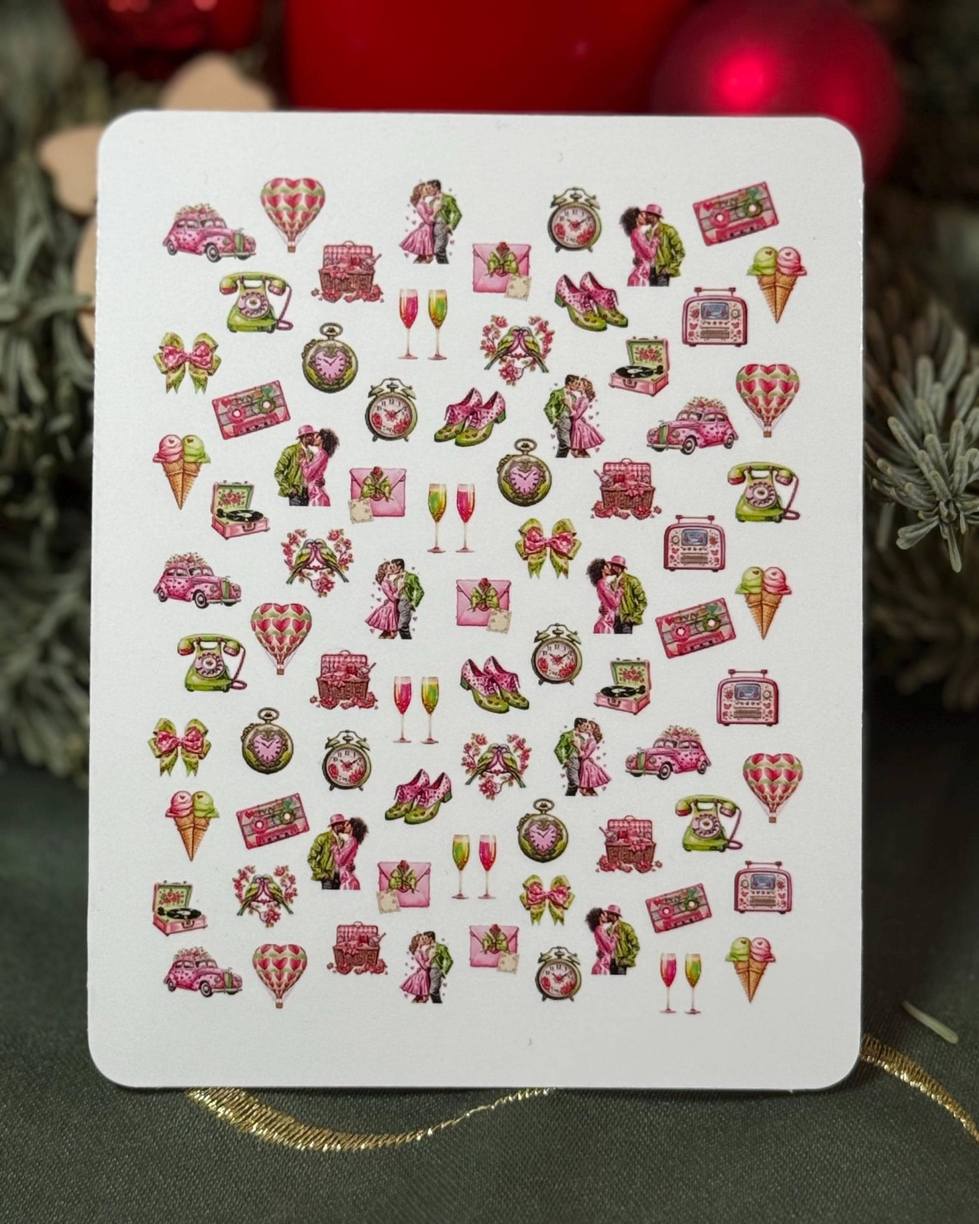 2D Nagelsticker Retro Valentinstag Wasserschiebe Stickers Für Nägel, Nailart Liebespaar, Liebesbrief, Plattenspieler 2D Nagelsticker Retro Valentinstag Wasserschiebe Stickers Für Nägel, Nailart Liebespaar, Liebesbrief, Plattenspieler von Etsy - TheArtofNaildesign
