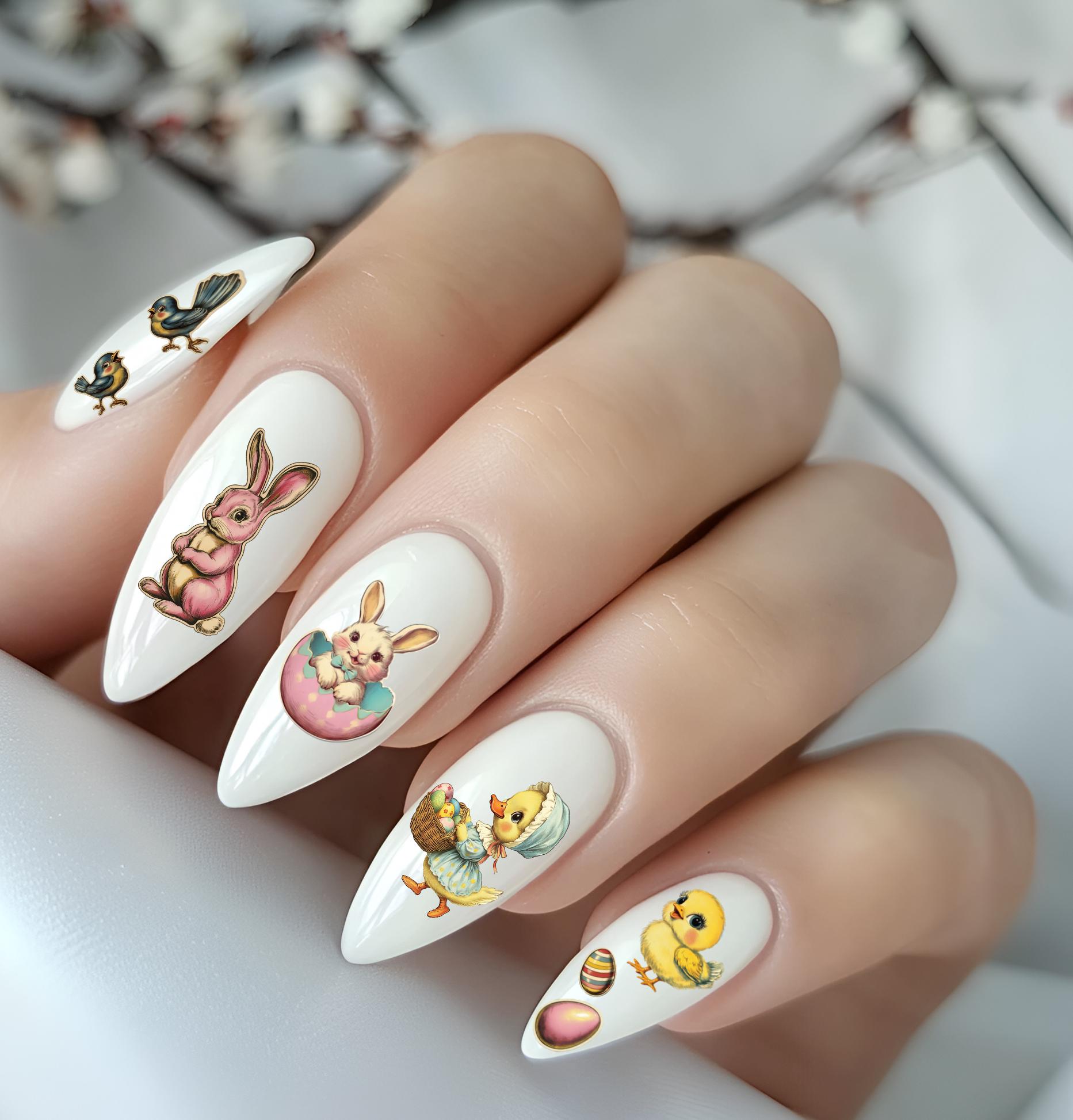 2D Retro Ostern Nagelsticker Frühling Abziehbild Nägel Wasserschiebefolie Nailart Stickers 2D Retro Ostern Nagelsticker Frühling Abziehbild Nägel Wasserschiebefolie Nailart Stickers von Etsy - TheArtofNaildesign