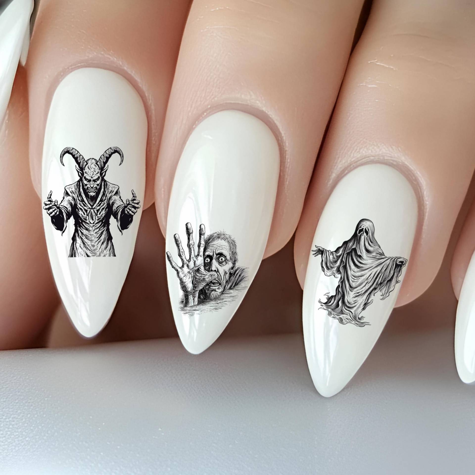 Antikes Halloween Wasser Nagelsticker, Wasserschiebe Stickers Nägel, Vampir, Viktorianisch, Gotisch, Dämon Antikes Halloween Wasser Nagelsticker, Wasserschiebe Stickers Nägel, Vampir, Viktorianisch, Gotisch, Dämon von Etsy - TheArtofNaildesign