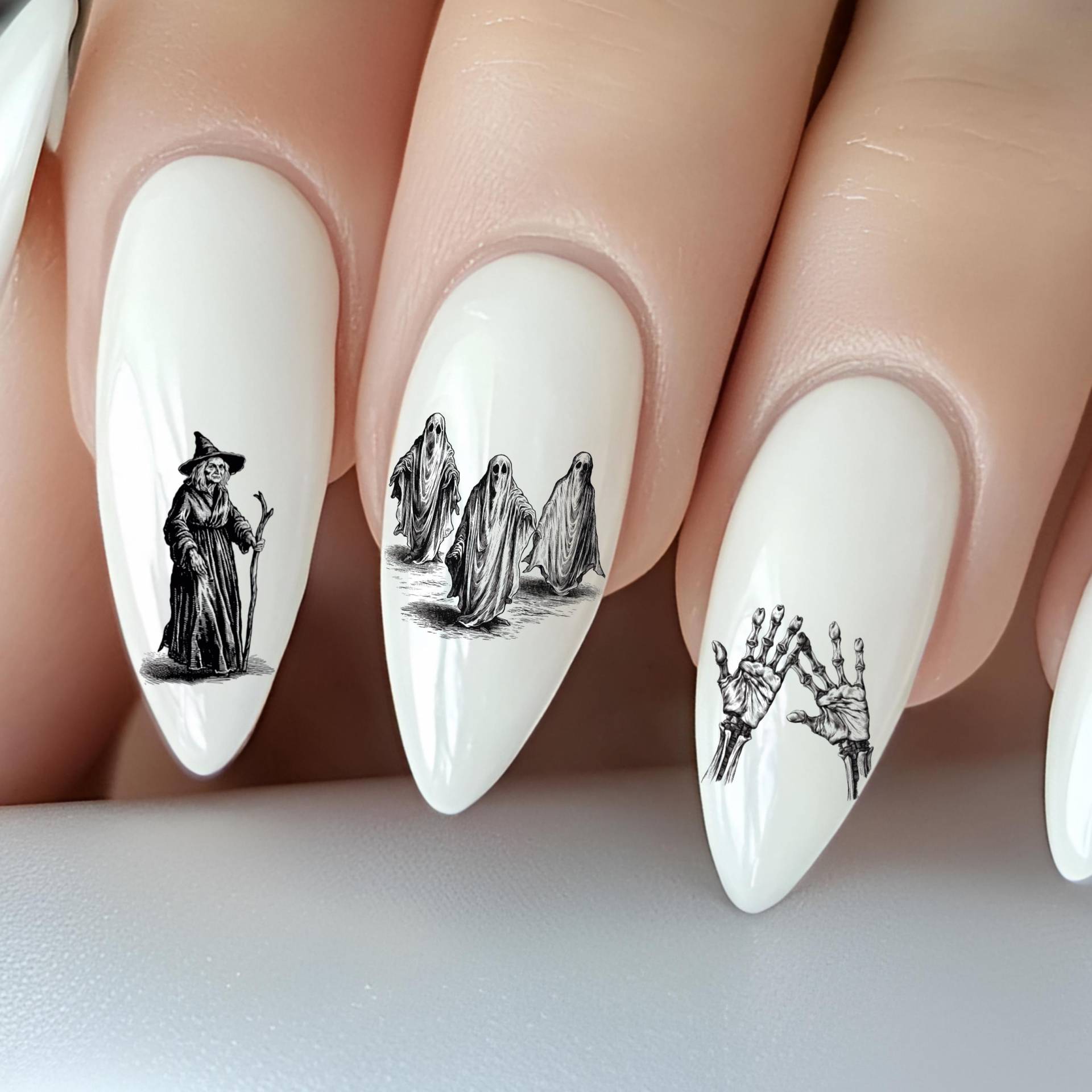 Antikes Halloween Wasser Nagelsticker, Wasserschiebe Stickers Nägel, Vampir, Viktorianisch, Gotisch, Gruseliger Geist Antikes Halloween Wasser Nagelsticker, Wasserschiebe Stickers Nägel, Vampir, Viktorianisch, Gotisch, Gruseliger Geist von Etsy - TheArtofNaildesign