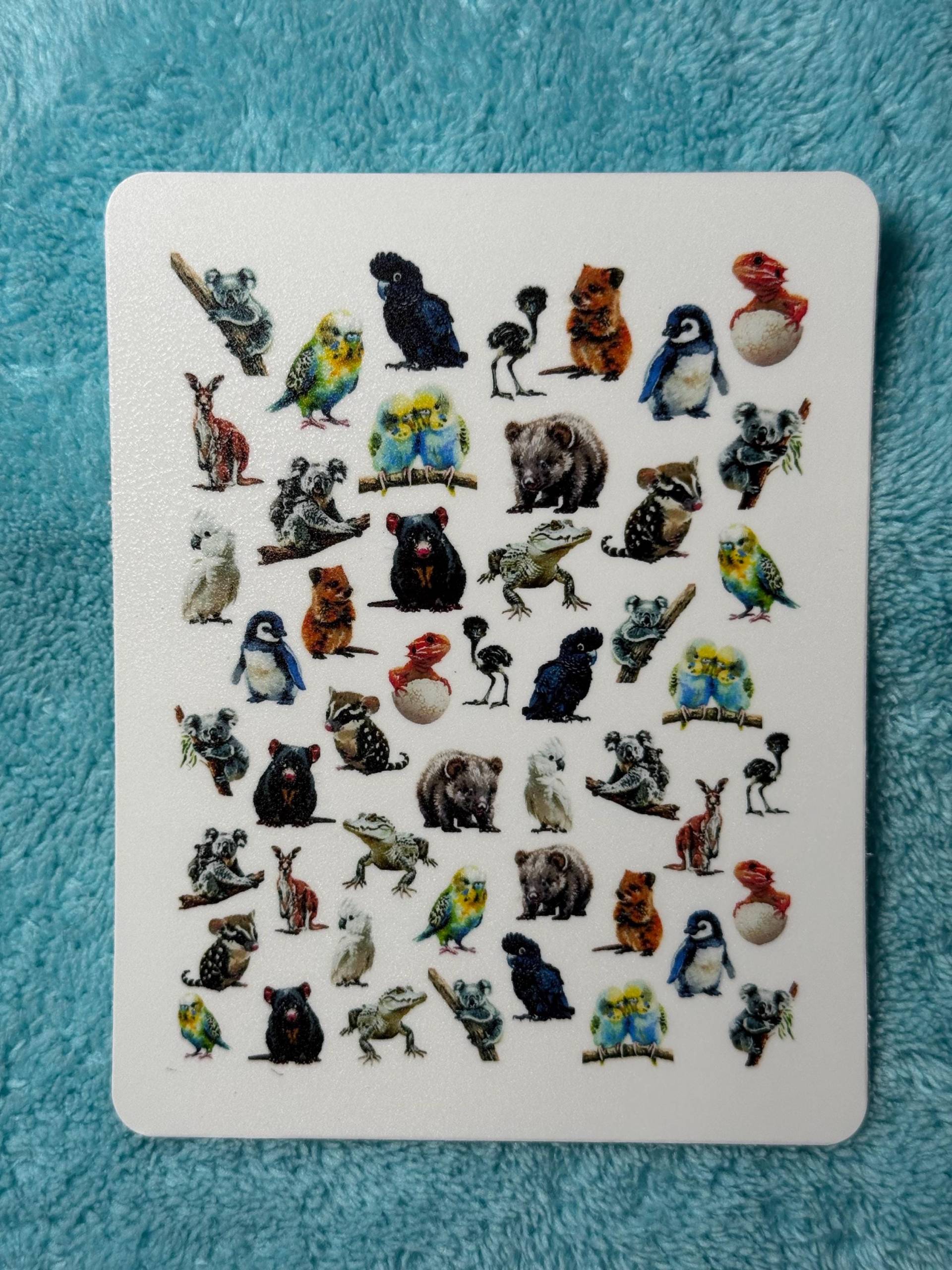 Baby Tiere Nailart Wasserschiebe Stickers Für Nägel, Nagelsticker Wombat, Känguru, Koala Am Baum Baby Tiere Nailart Wasserschiebe Stickers Für Nägel, Nagelsticker Wombat, Känguru, Koala Am Baum von Etsy - TheArtofNaildesign