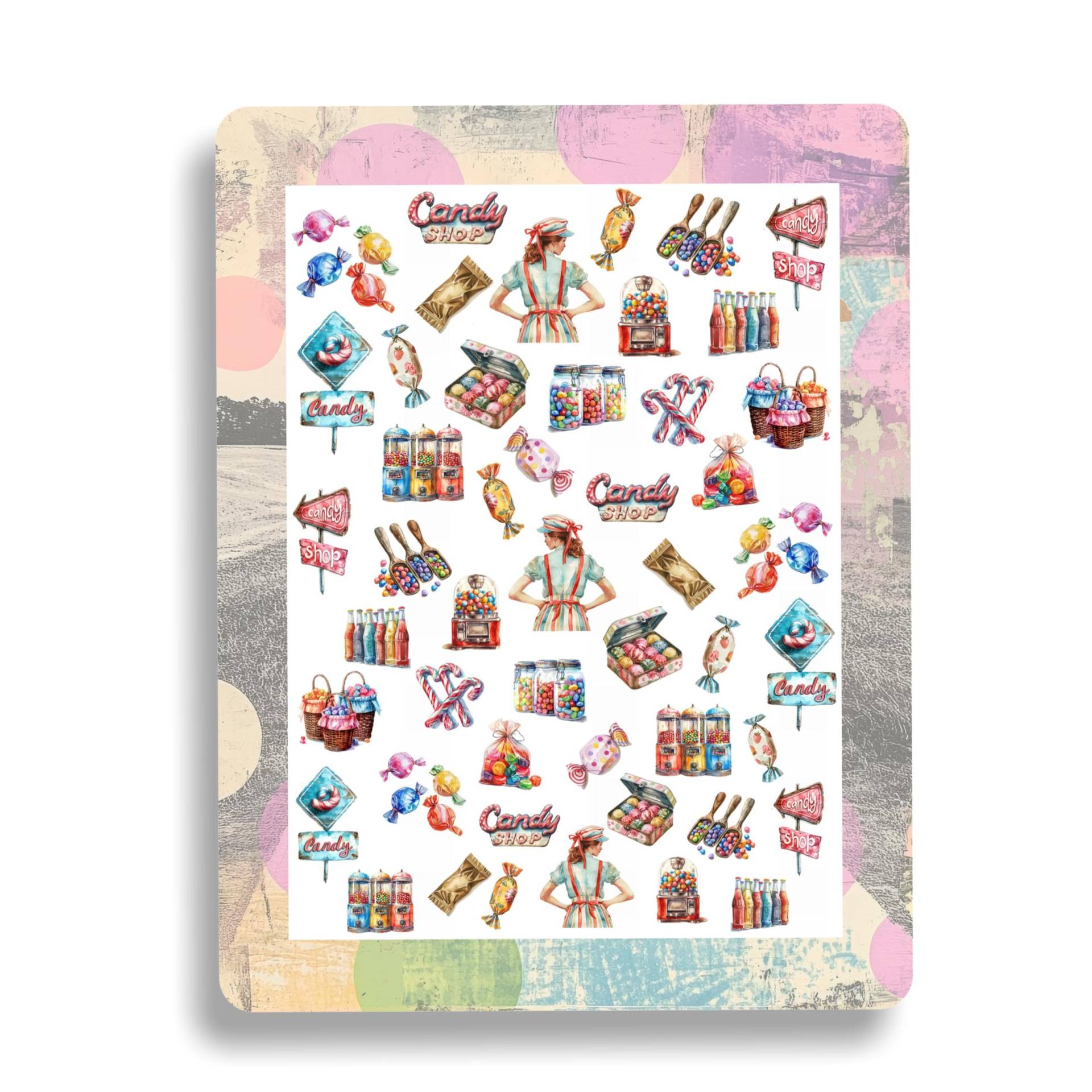 Candy Nagelaufkleber - Wasserschiebebilder Nägel Nailart Süßigkeiten, Bonbon, Süßware von Etsy - TheArtofNaildesign