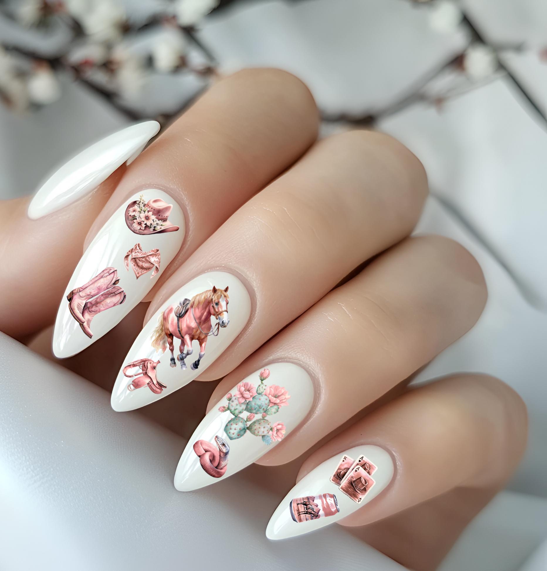 Country Western Nägel Wasserschiebefolie Rosa Cowgirl Cowboy Schlange Pferd Sattel Salon Stiefel Hut Wild West Country Western Nägel Wasserschiebefolie Rosa Cowgirl Cowboy Schlange Pferd Sattel Salon Stiefel Hut Wild West von Etsy - TheArtofNaildesign