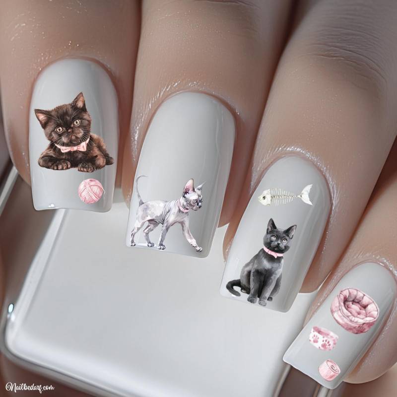 Katzenmama Nagelsticker Niedliche Katzen Abziehbild Nägel Wasserschiebefolie Nailart Stickers Katzenmama Nagelsticker Niedliche Katzen Abziehbild Nägel Wasserschiebefolie Nailart Stickers von Etsy - TheArtofNaildesign