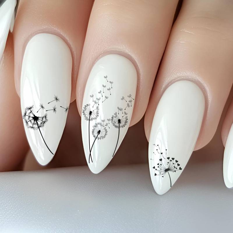 Löwenzahn Wasser Nagelsticker, Wasserschiebe Sticker Für Nägel, Nagel Stickers Wildblume, Pusteblume von Etsy - TheArtofNaildesign