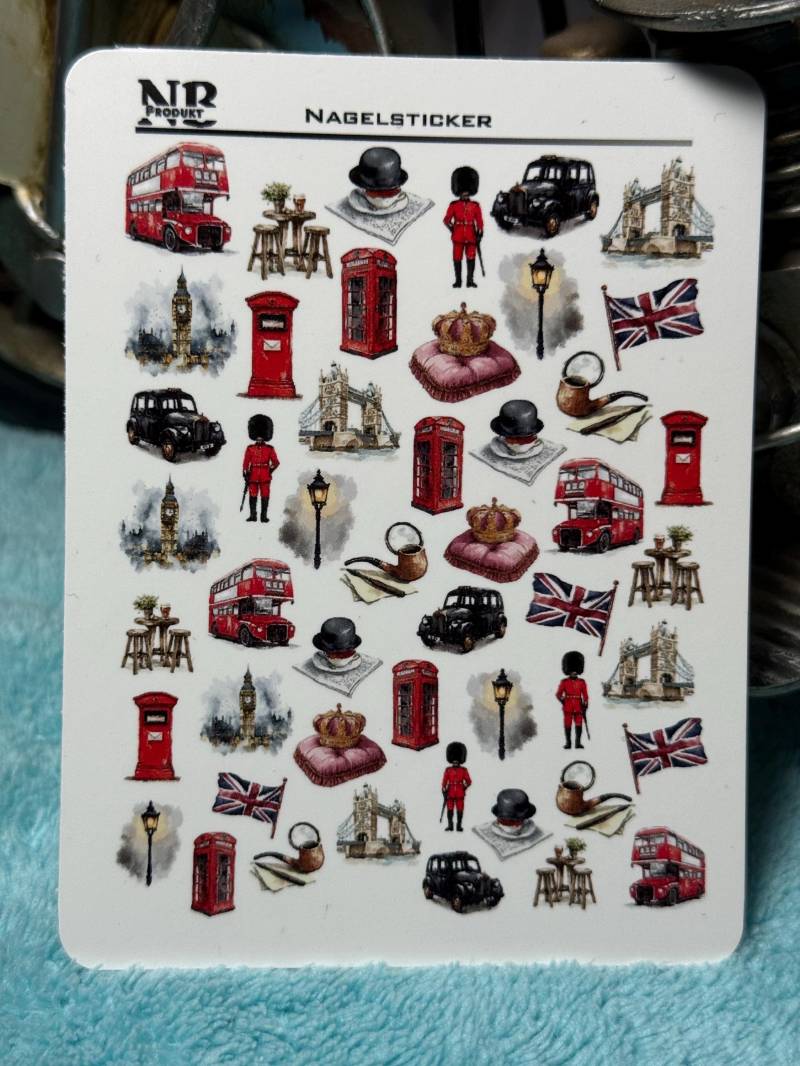 London Urlaub Wasser Nagelsticker, Wasserschiebe Abziehbild, Nailart Stickers Big Ben Ferien von Etsy - TheArtofNaildesign