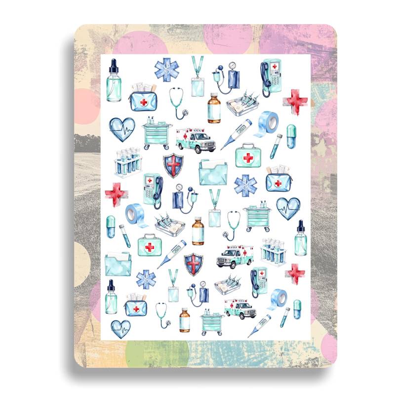 Nagel Aufkleber Weihnachten/Wassernagel Abziehbilder Krankenschwester Medizin Krankenhaus Aquarell Nailart Gesundheit Nagel Aufkleber Weihnachten/Wassernagel Abziehbilder Krankenschwester Medizin Krankenhaus Aquarell Nailart Gesundheit von Etsy - TheArtofNaildesign