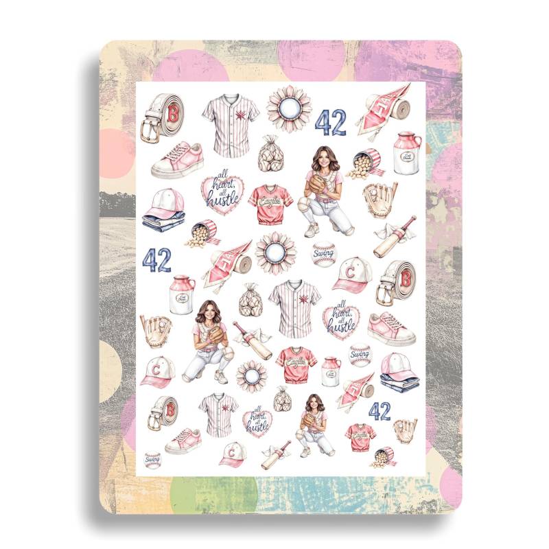 Nagel Wasser Aufkleber Baseball - Mädchen Spieltag Sportliche Nägel Wasserrutsche Nailart von Etsy - TheArtofNaildesign