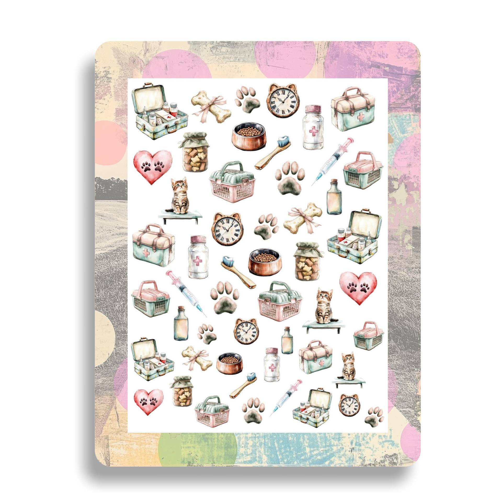 Nagel Wasser Aufkleber Tier Liebhaber - Tierarzt Tierbox Wasserrutsche Nailart Leckerli Hundknochen Tierpfote von Etsy - TheArtofNaildesign