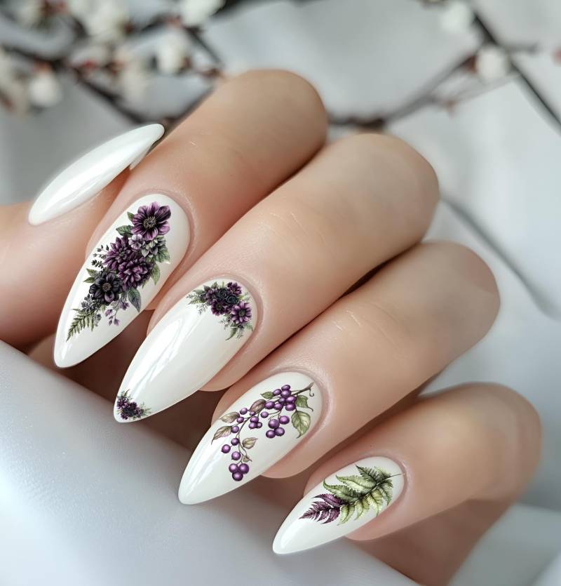 Nagelsticker Blume Blüte Nailart Wasserschiebefolie Blumenranken, Blätterranken Nagelsticker Blume Blüte Nailart Wasserschiebefolie Blumenranken, Blätterranken von Etsy - TheArtofNaildesign