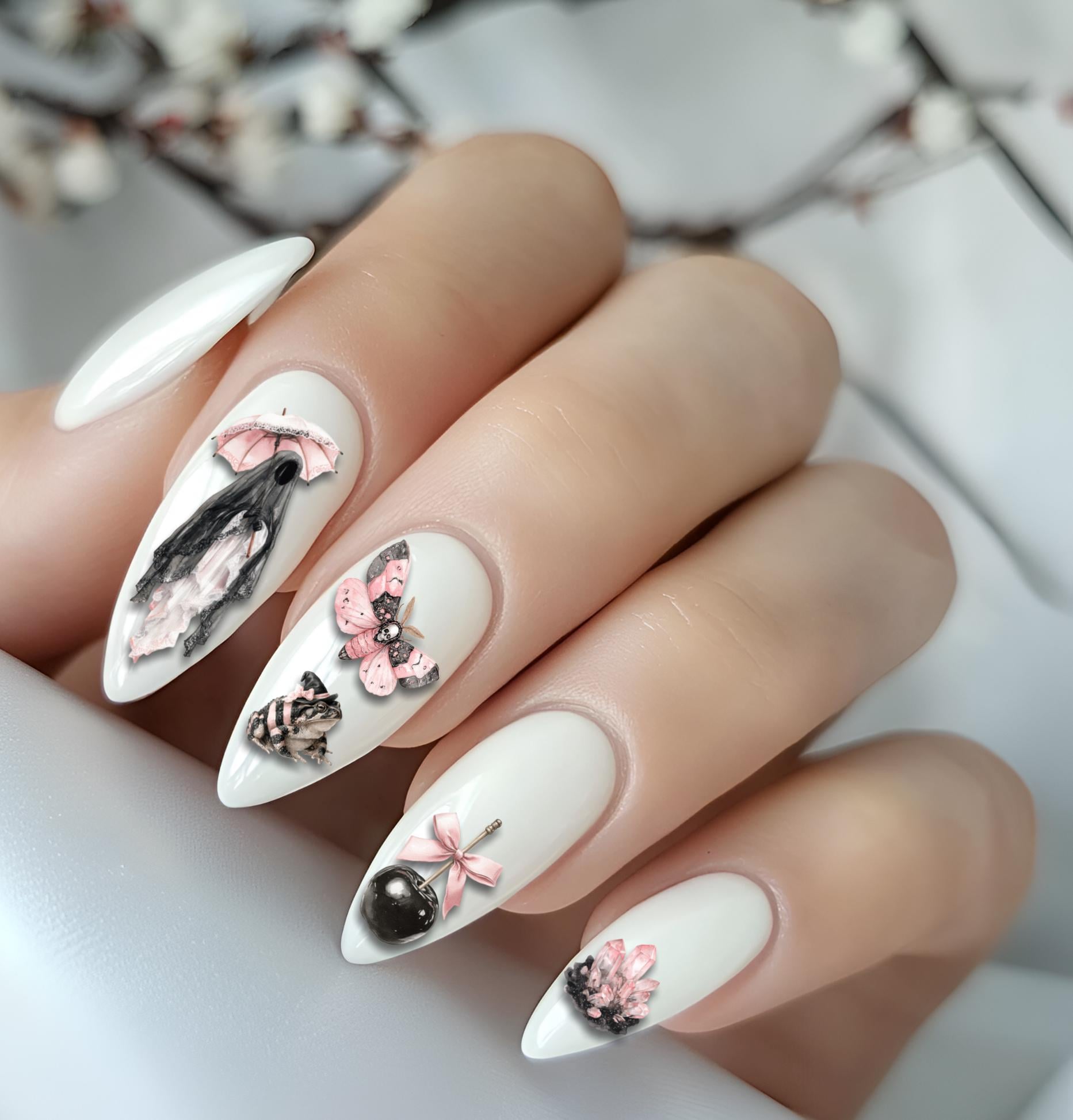 Nagelsticker Gothic Nägel, Stickers Nailart, Nagel Wasserschiebefolie Nagelsticker Gothic Nägel, Stickers Nailart, Nagel Wasserschiebefolie von Etsy - TheArtofNaildesign