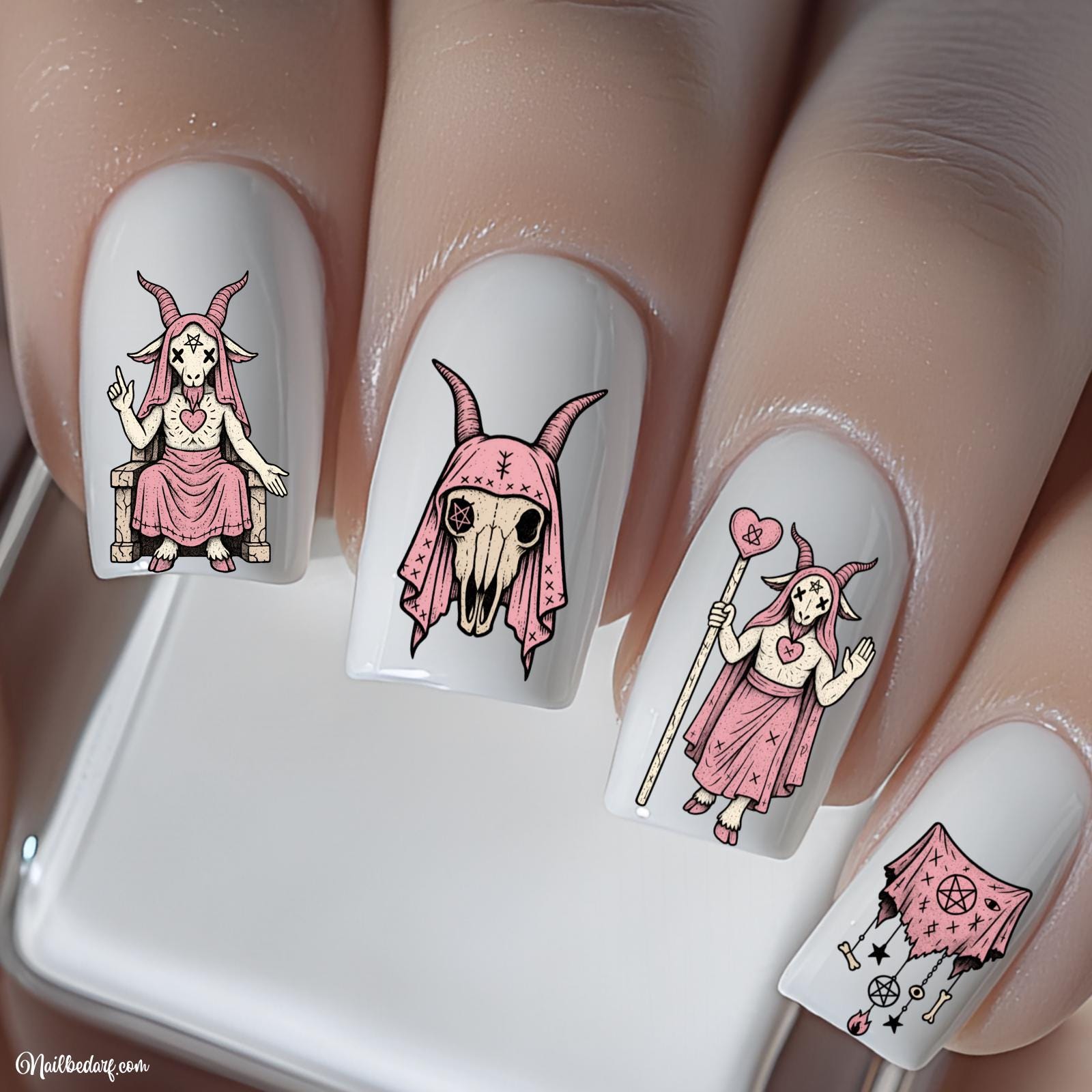 Nagelsticker Pastell Baphomet Mysteriös Dämonisch - Wasserschiebefolie Stickers Nailart Abziehbild Nägel Nagelsticker Pastell Baphomet Mysteriös Dämonisch - Wasserschiebefolie Stickers Nailart Abziehbild Nägel von Etsy - TheArtofNaildesign