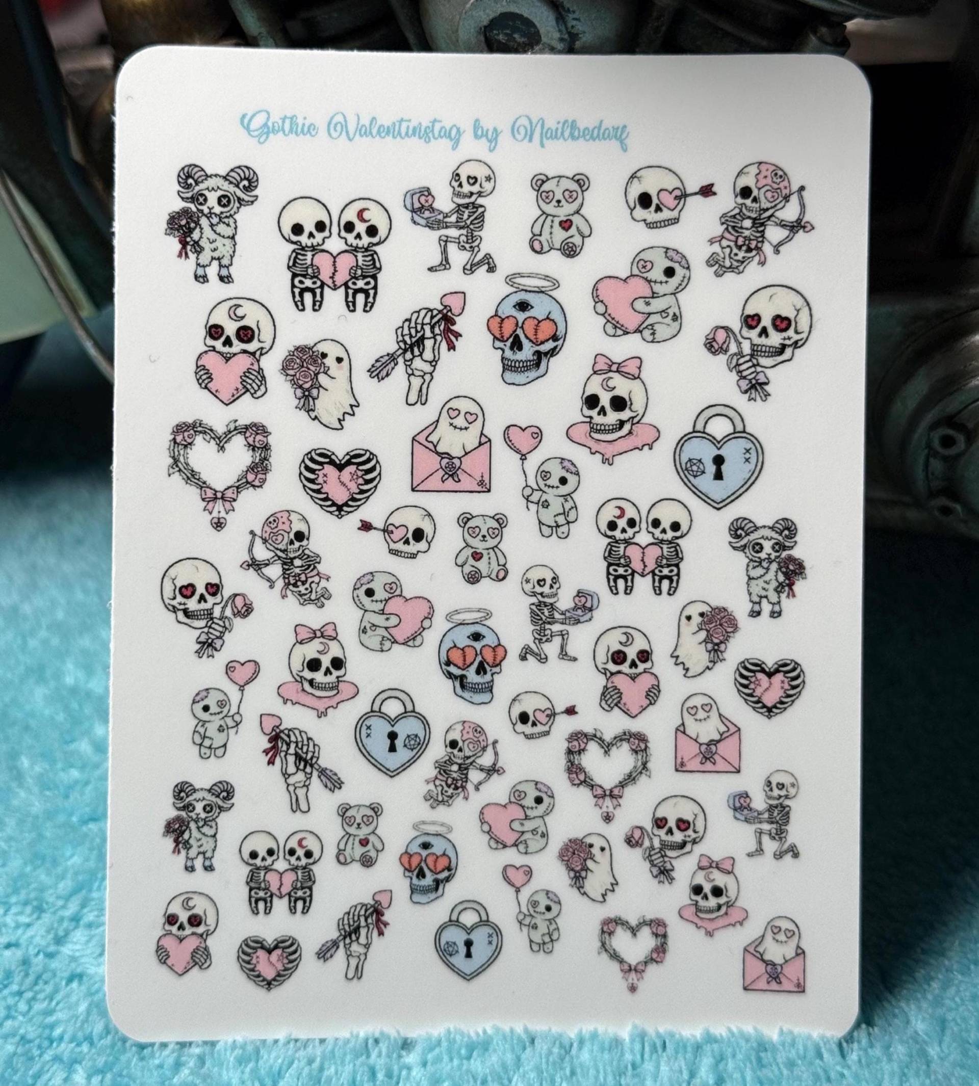 Nagelsticker Süße Gothic Valentinstag Wasserschiebe Stickers Für Nägel, Nailart Dunkle Romantik, Gruselig, Liebesgeist Nagelsticker Süße Gothic Valentinstag Wasserschiebe Stickers Für Nägel, Nailart Dunkle Romantik, Gruselig, Liebesgeist von Etsy - TheArtofNaildesign