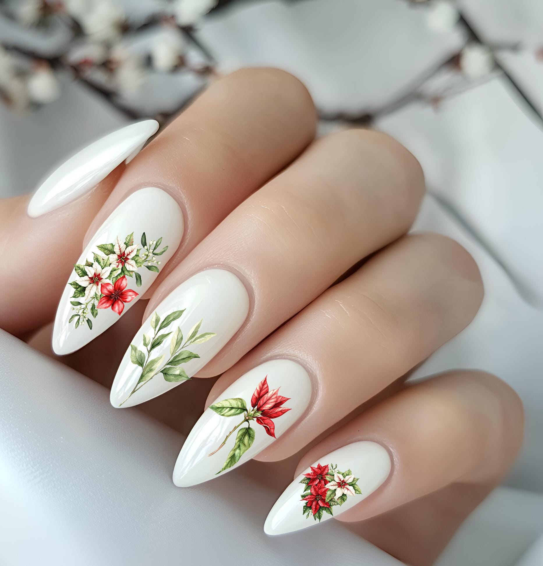 Nagelsticker Weihnachtsstern Nailart Wasserschiebefolie Weihnachtssterne Weihnachtsblumen Nagelsticker Weihnachtsstern Nailart Wasserschiebefolie Weihnachtssterne Weihnachtsblumen von Etsy - TheArtofNaildesign