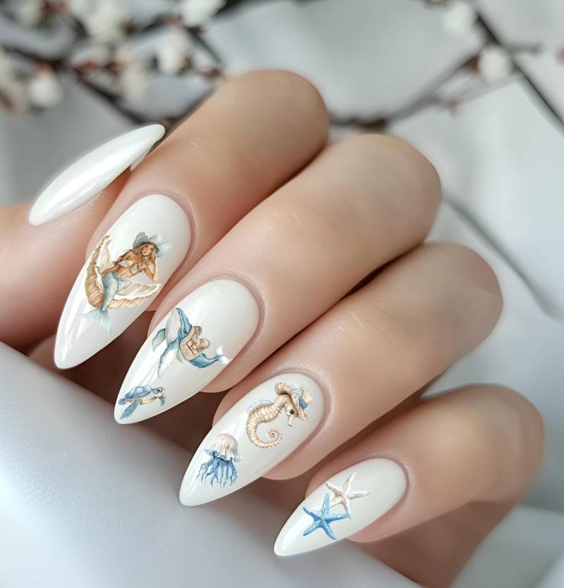 Nagelsticker Western Sommerliche Cowgirl Nailart Wasserschiebefolie Rodeo Blaue von Etsy - TheArtofNaildesign