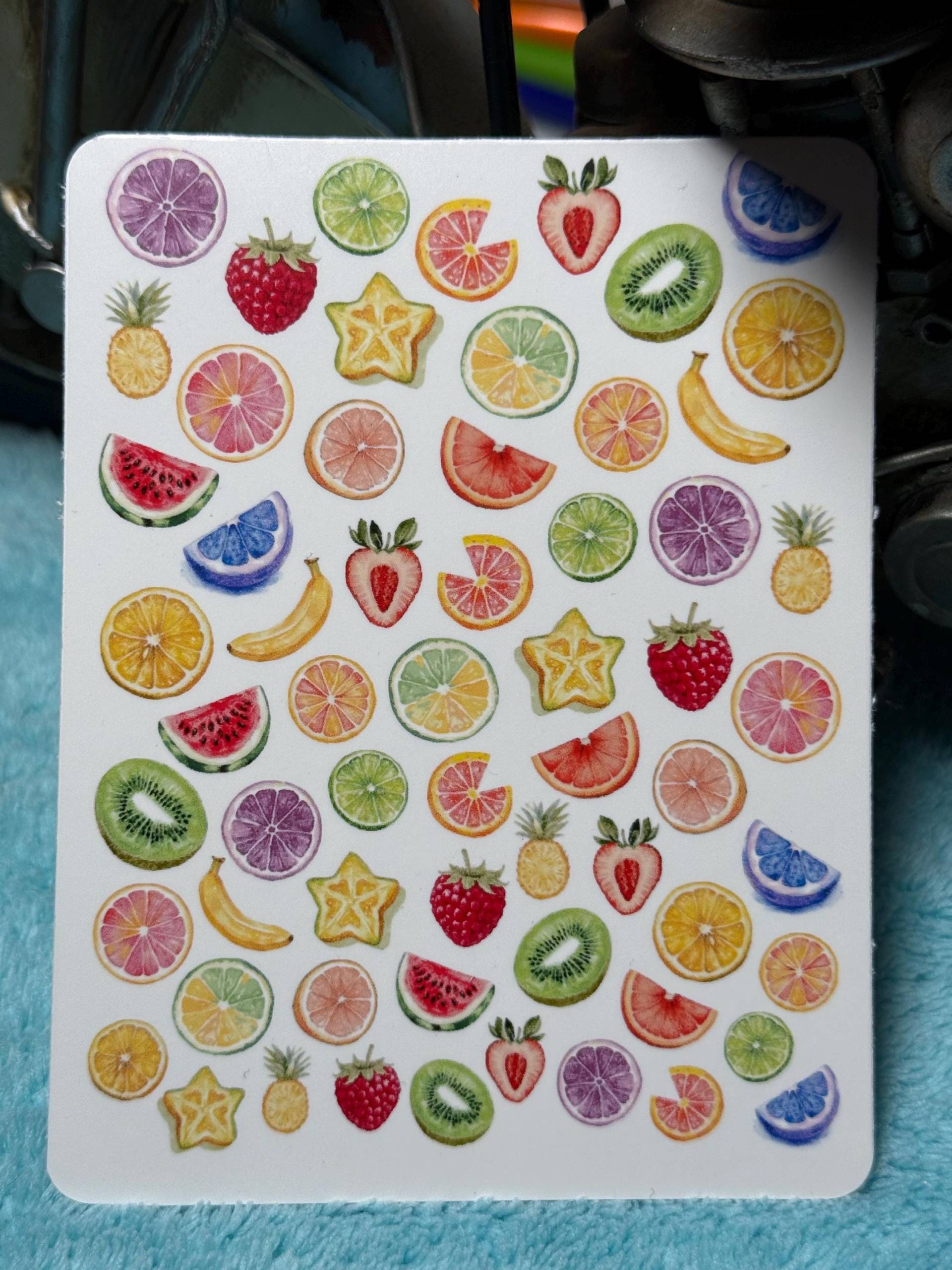 Süße Früchte Wasser Nagelsticker, Wasserschiebe Sticker Für Nägel, Nagel Stickers Obstscheiben, Halbierte von Etsy - TheArtofNaildesign