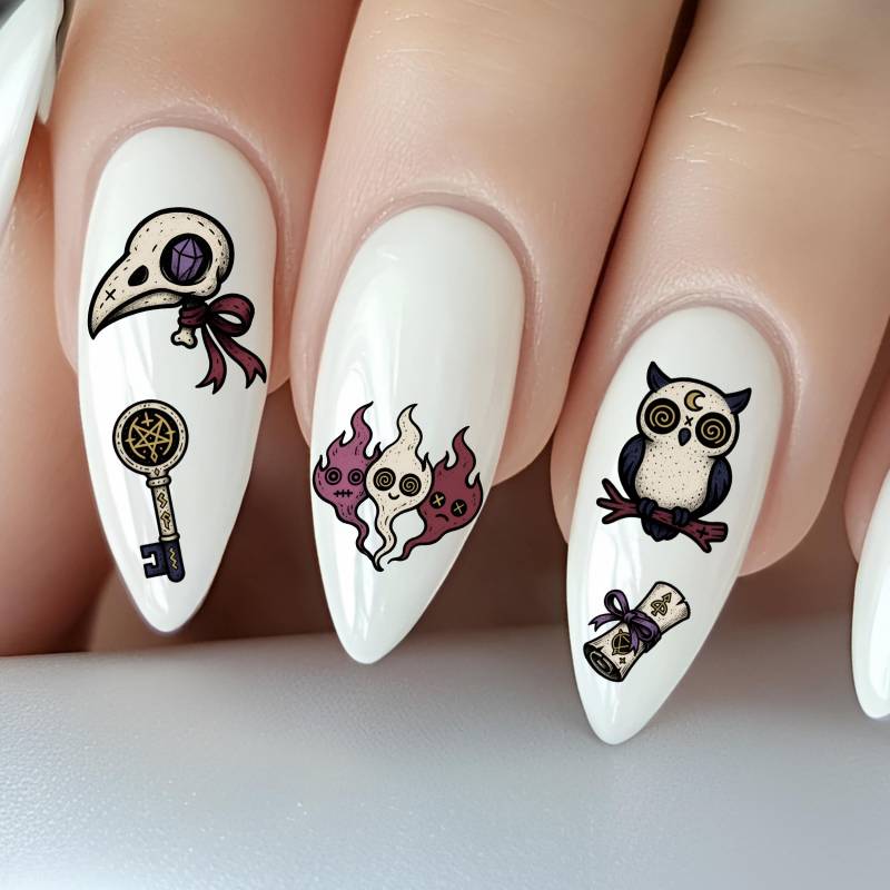 Süße Okkulte Wasser Nagelsticker, Wasserschiebe Stickers Nägel, Totenkopf, Gothic, Dämon Süße Okkulte Wasser Nagelsticker, Wasserschiebe Stickers Nägel, Totenkopf, Gothic, Dämon von Etsy - TheArtofNaildesign