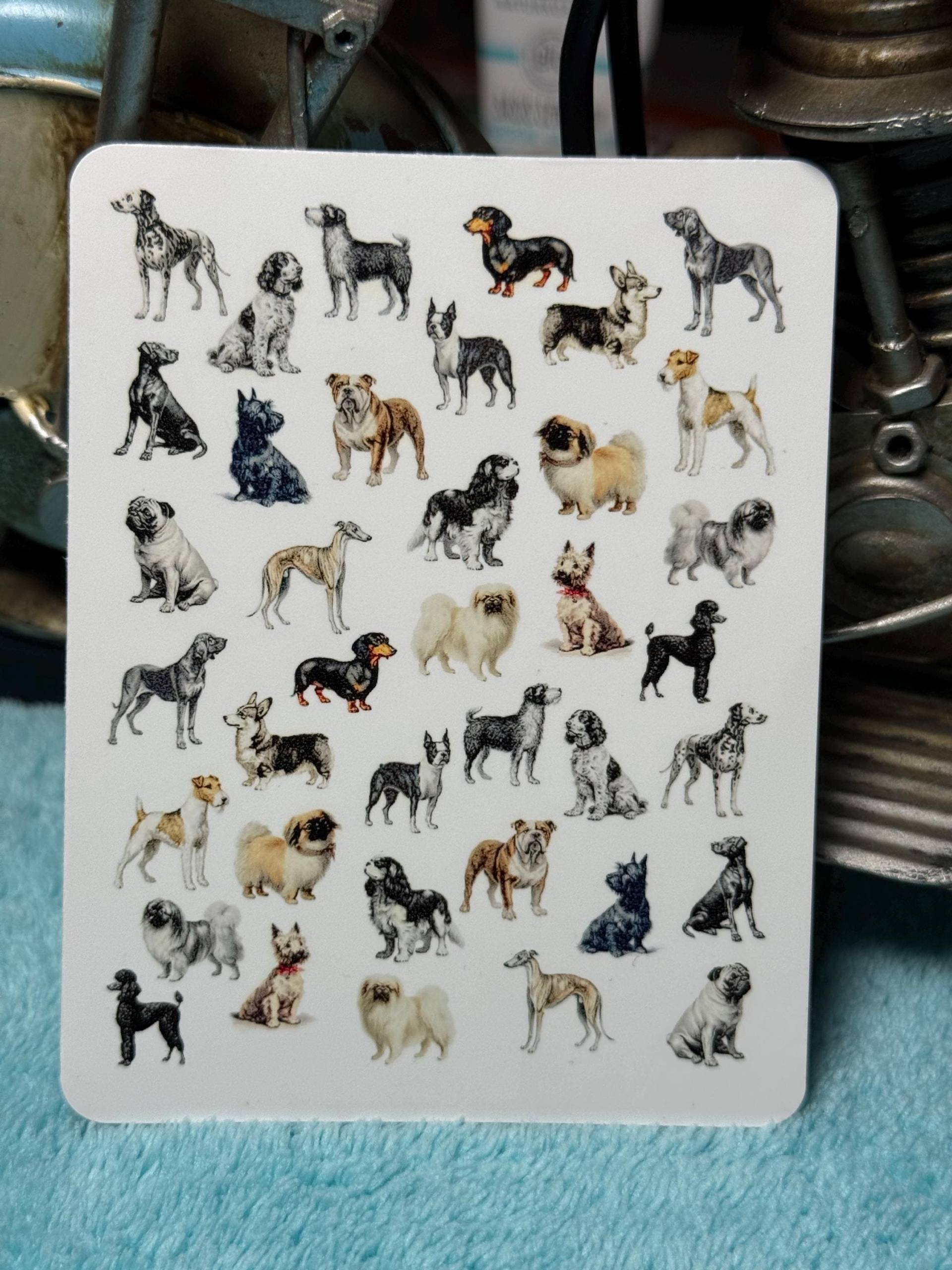 Vintage Hunde Nailart Wasserschiebe Stickers Für Nägel, Nagelsticker Pudel, Dackel, Mops von Etsy - TheArtofNaildesign