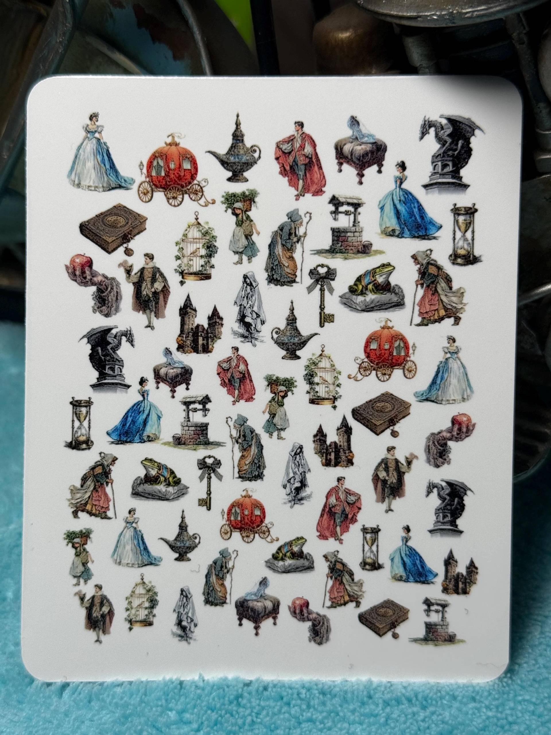 Vintage Märchen Nailart Wasserschiebe Stickers Für Nägel, Nagelsticker Prinzessin, Prinz von Etsy - TheArtofNaildesign