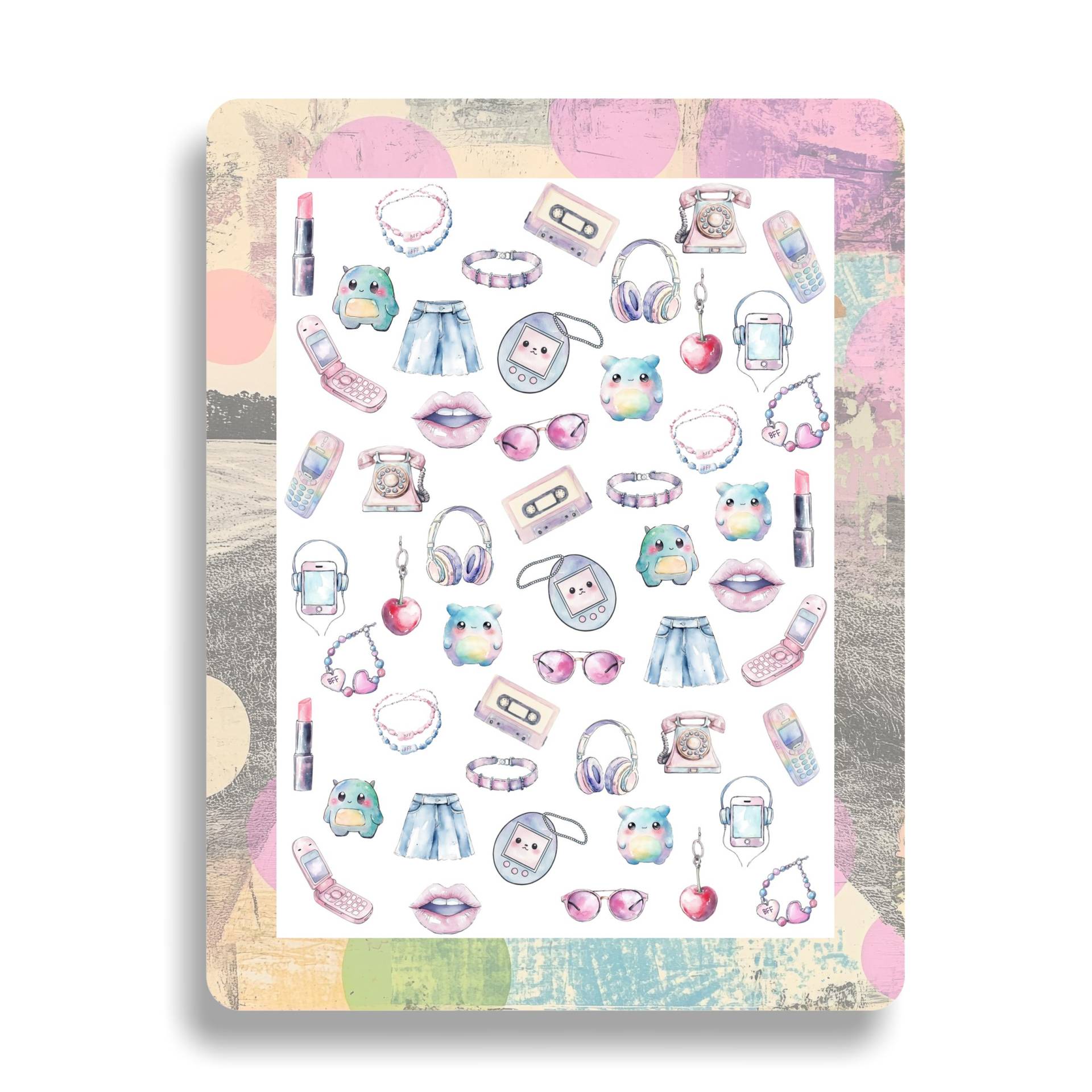Y2K Pastell Nagelaufkleber - Wasserschiebebild Nägel Waterslide Decals Millennial-stil, Design-Elemente, Aquarell, Klapphandy Y2K Pastell Nagelaufkleber - Wasserschiebebild Nägel Waterslide Decals Millennial-stil, Design-Elemente, Aquarell, Klapphandy von Etsy - TheArtofNaildesign