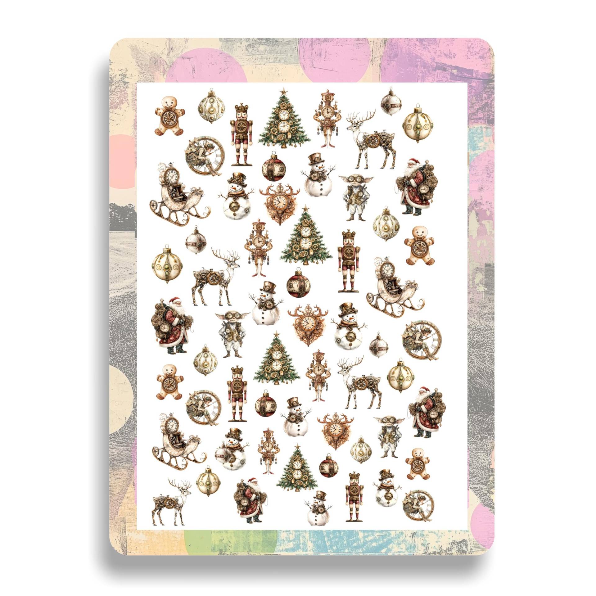 steampunk Weihnachten Nagelsticker- Wasserschiebebilder Nägel - Nailart Gothic Viktorianisch Winter Nageldesign steampunk Weihnachten Nagelsticker- Wasserschiebebilder Nägel - Nailart Gothic Viktorianisch Winter Nageldesign von Etsy - TheArtofNaildesign