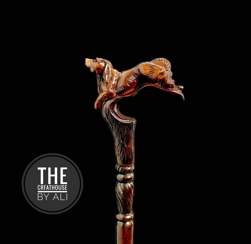 Personalized Cane Victorian Cane Walking Walking Stick Dog Elegant Men Women Stick Wood Staff von Etsy - TheCraftHouseByAli