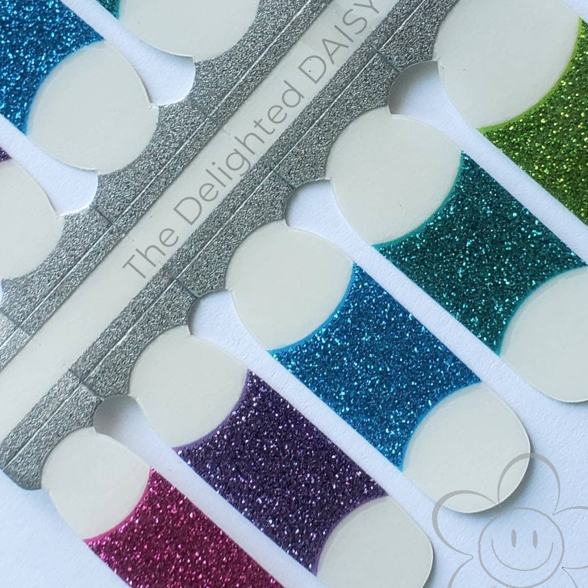 French Rainbow Brite Nail Wraps, Strips, Stickers, Nailart von Etsy - TheDelightedDaisy