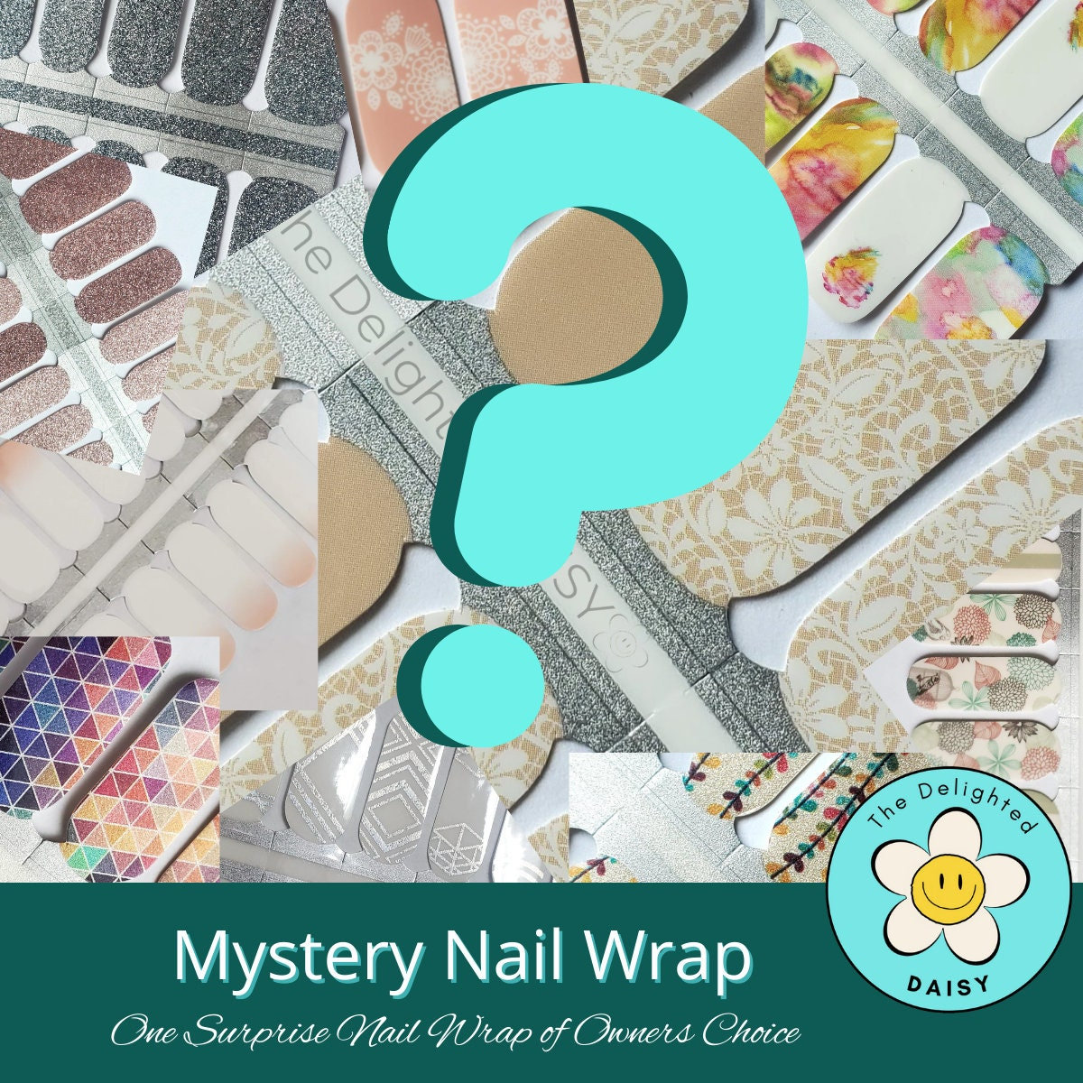 Surprise Me Nail Wraps, Nagelaufkleber, Art von Etsy - TheDelightedDaisy