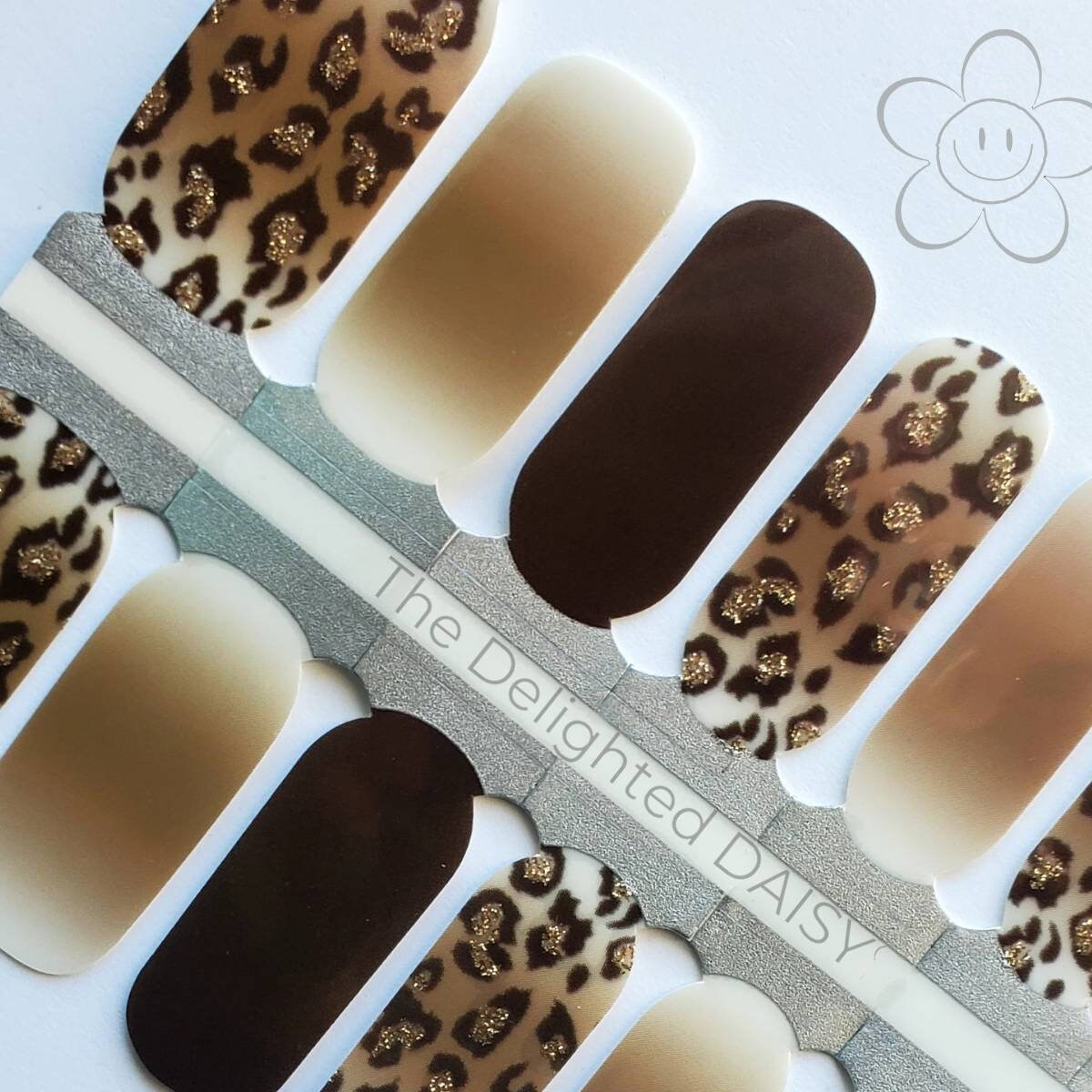The Ombre Gepard Nail Wraps, Strips, Sticker, Art von Etsy - TheDelightedDaisy