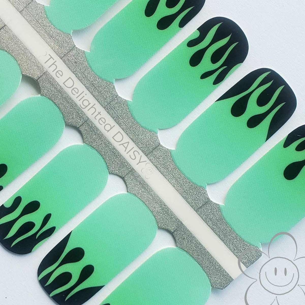 Up in Flames Nail Wraps, Strips, Sticker, Art von Etsy - TheDelightedDaisy