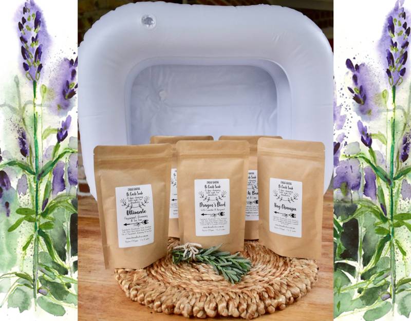 Dreadlock Reinigungsset Aufblasbares Becken & Bi Carb Seife von Etsy - TheDreadShop