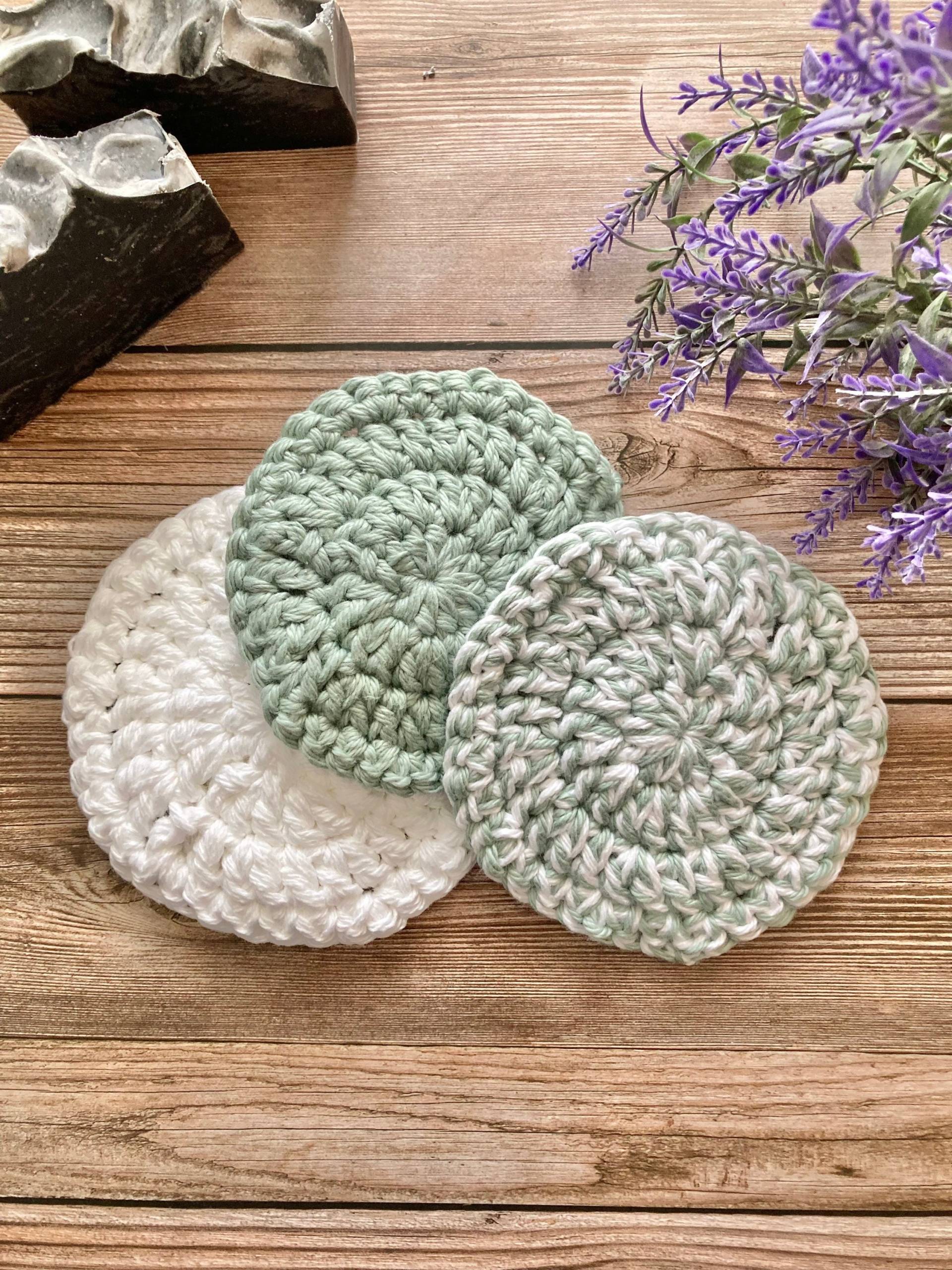 Spa-Gesichtstücher, Gesichtspeelings, Gesichtsreinigungspads, Häkelgesichtspeelings, Häkelgesichtsrunden, Umweltfreundliche Geschenke von Etsy - TheFriskHomestead