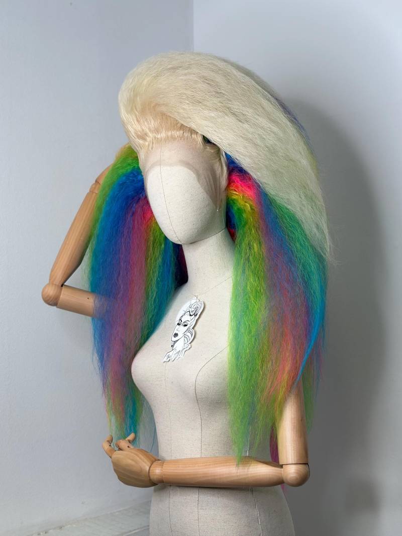 Big Rainbow 80S Wig von Etsy - TheGingHair