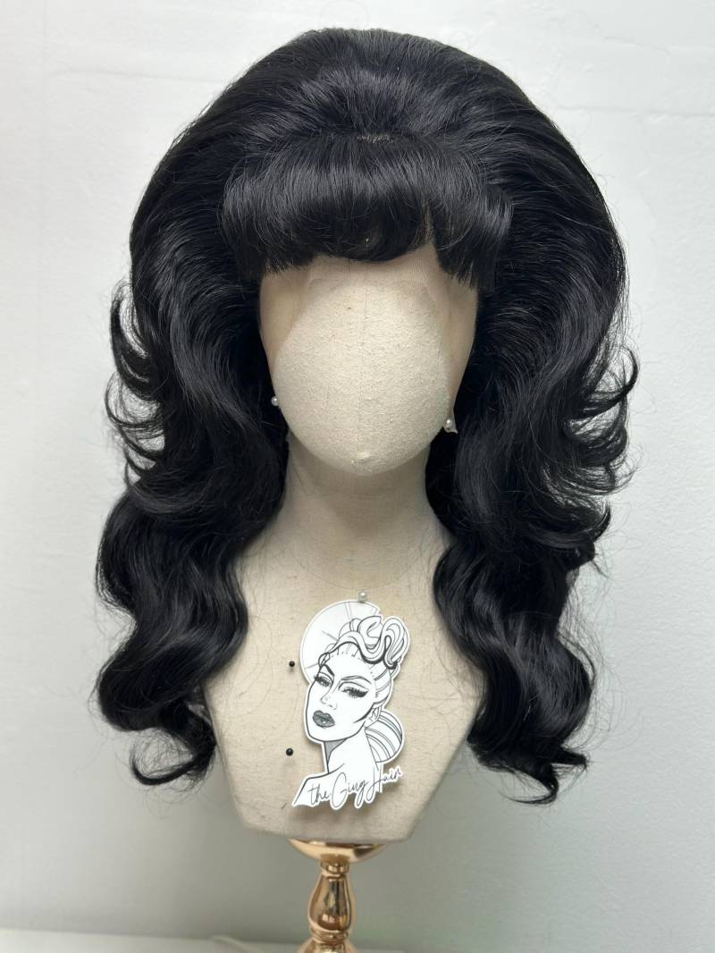 Classy 70S Wig Dark Black von Etsy - TheGingHair