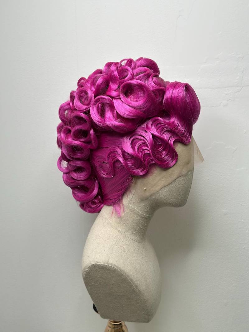 Classy Asymmetrical Updo in Purple von Etsy - TheGingHair