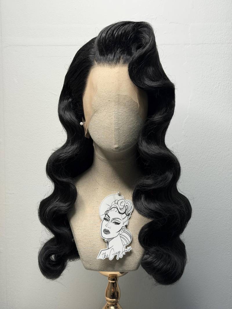 Classy Long 40S History Wig Black von Etsy - TheGingHair