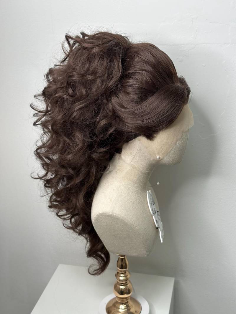 Half Updo Cocolate Brown von Etsy - TheGingHair