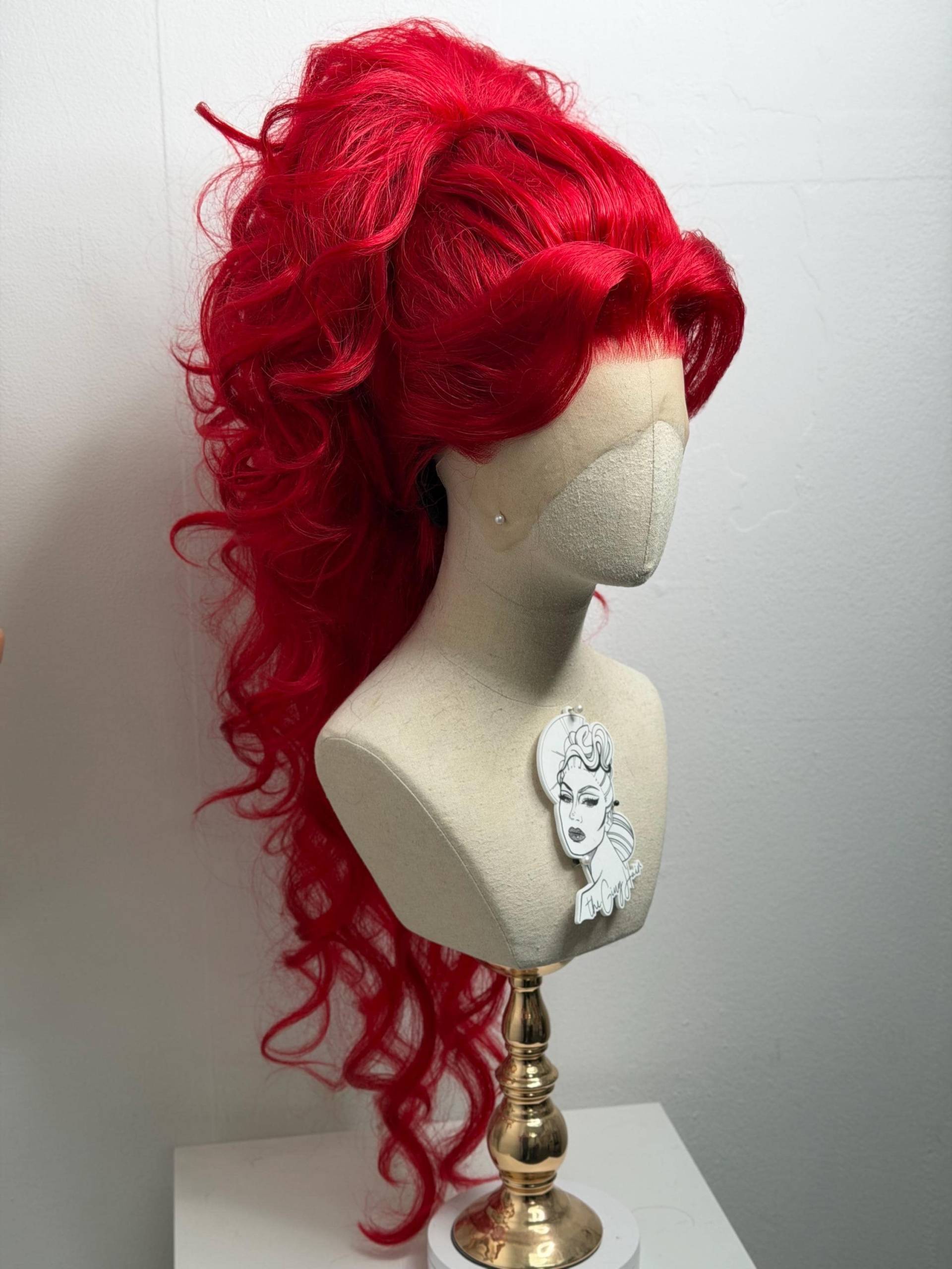 Half Updo Deep Red Half Updo Deep Red von Etsy - TheGingHair