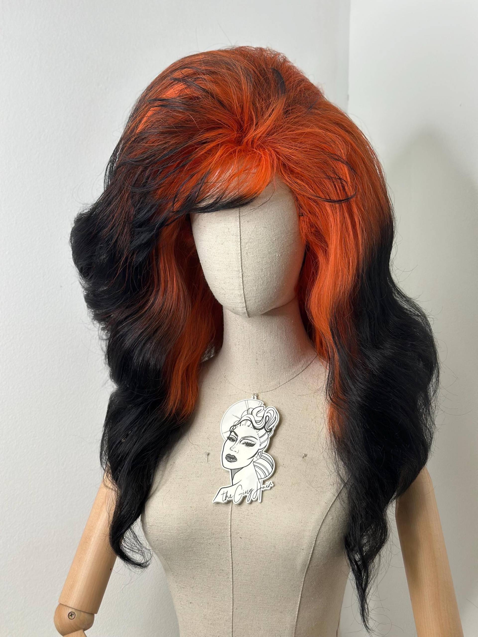 Hard Front Wig Big 80S Hard Front Wig Big 80S von Etsy - TheGingHair