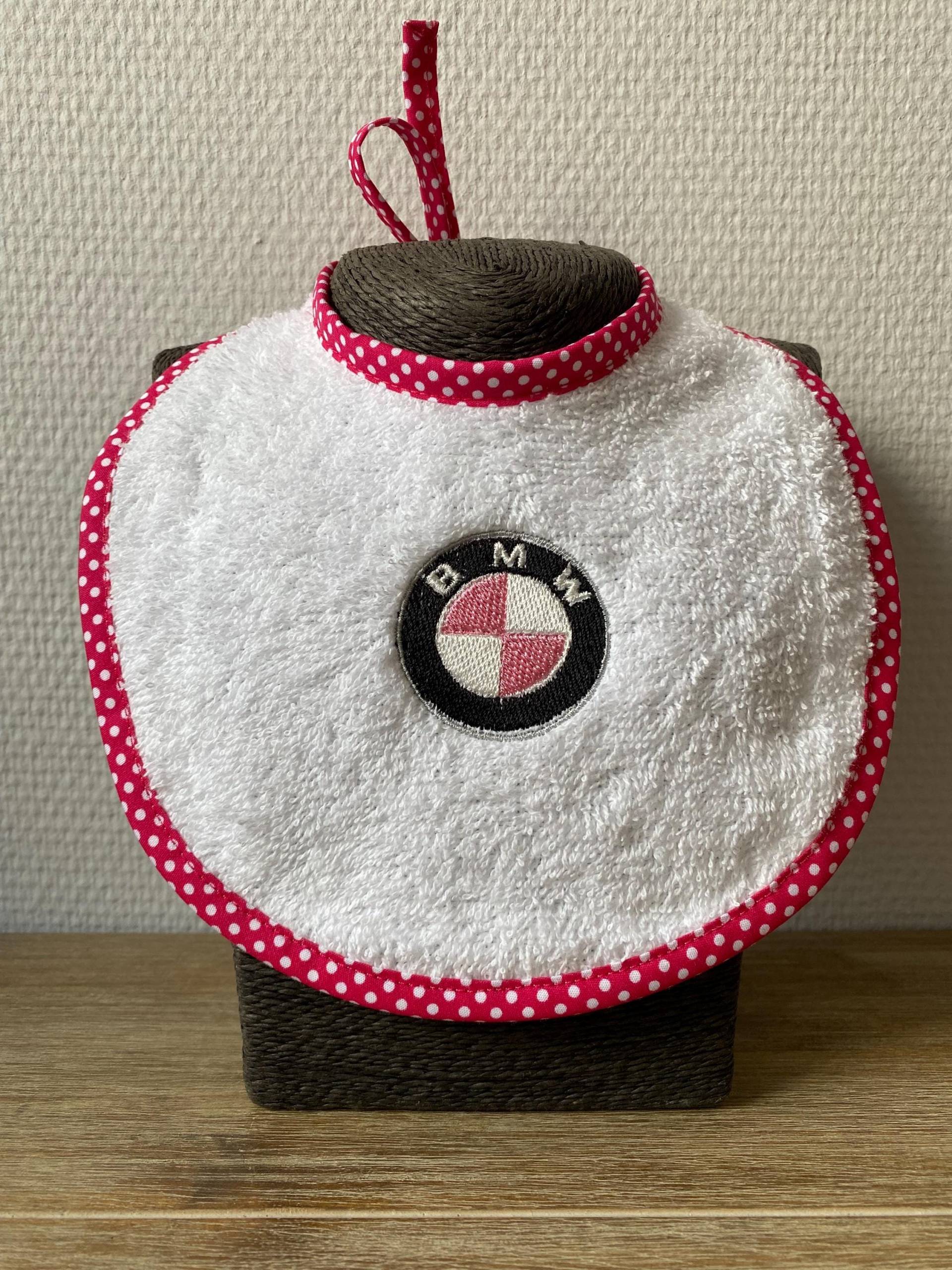 Geborduurd Babyslabbetje, Automerk, Auto, Motor, Roze, Meisje von Etsy - TheLittleAppleGifts
