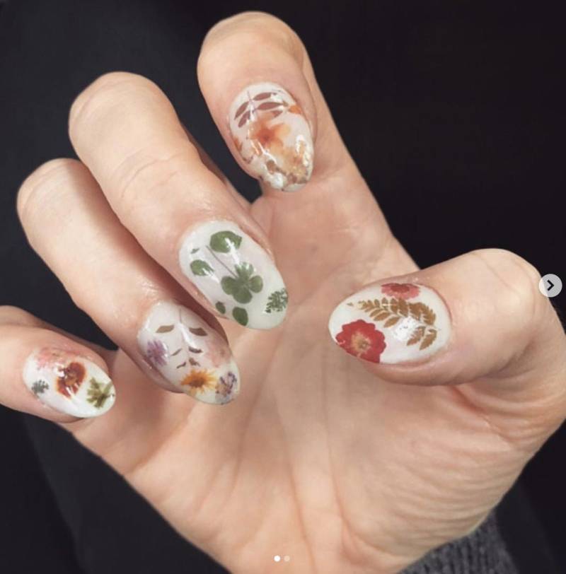 Gepresste Blumen Garten Waterslide Nagel Abziehbilder | Handgefertigte Gartendekoration von Etsy - TheMoonGoddessMarket