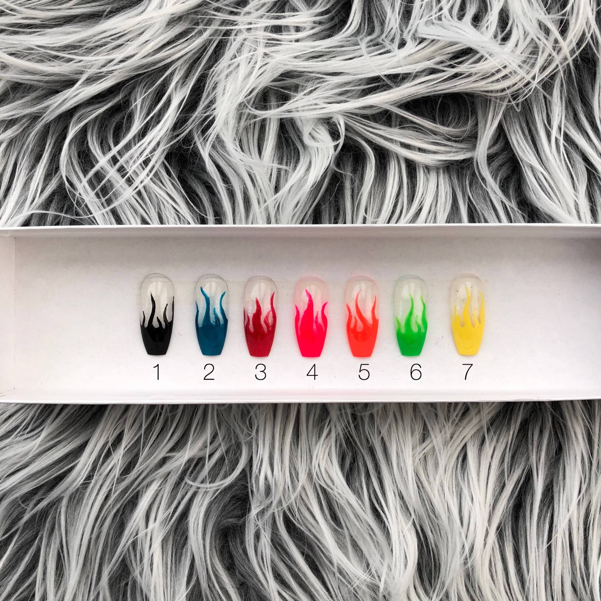 Nagelpresse ~ Flammenpresse Auf Nägel Feuernägel Stiletto Fehlnägel Sargnägel Druck Sarg Schwarze Klare von Etsy - TheNailEmpyrean
