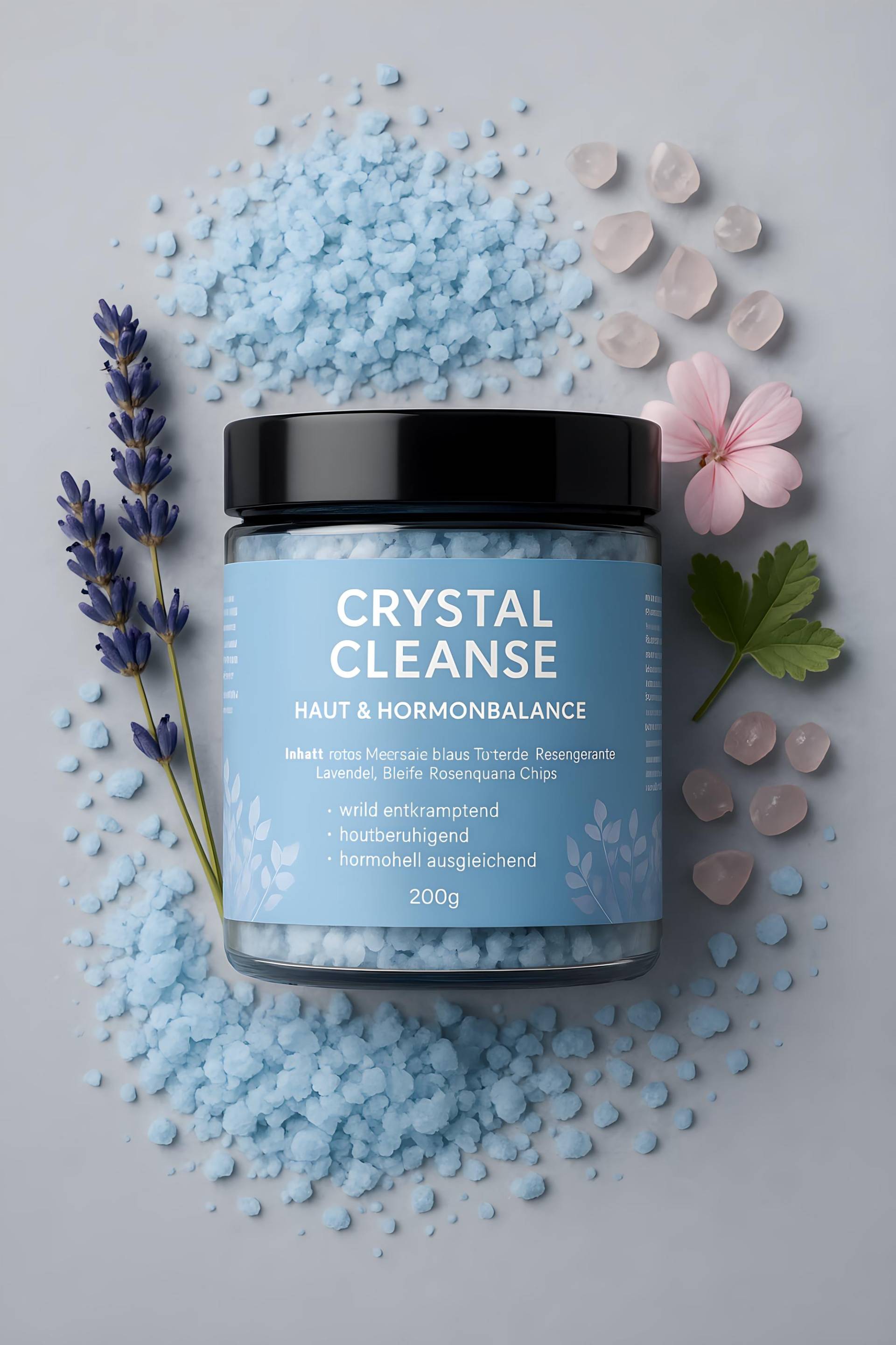 Crystal Cleanse Badesalz - Haut Hormonbalance Mit Meersalz, Tonerde & Lavendel | Entspannendes Detox-Bad Rosenquarz 200G Naturpflege Crystal Cleanse Badesalz - Haut Hormonbalance Mit Meersalz, Tonerde & Lavendel | Entspannendes Detox-Bad Rosenquarz 200G Naturpflege von Etsy - TheNuLife