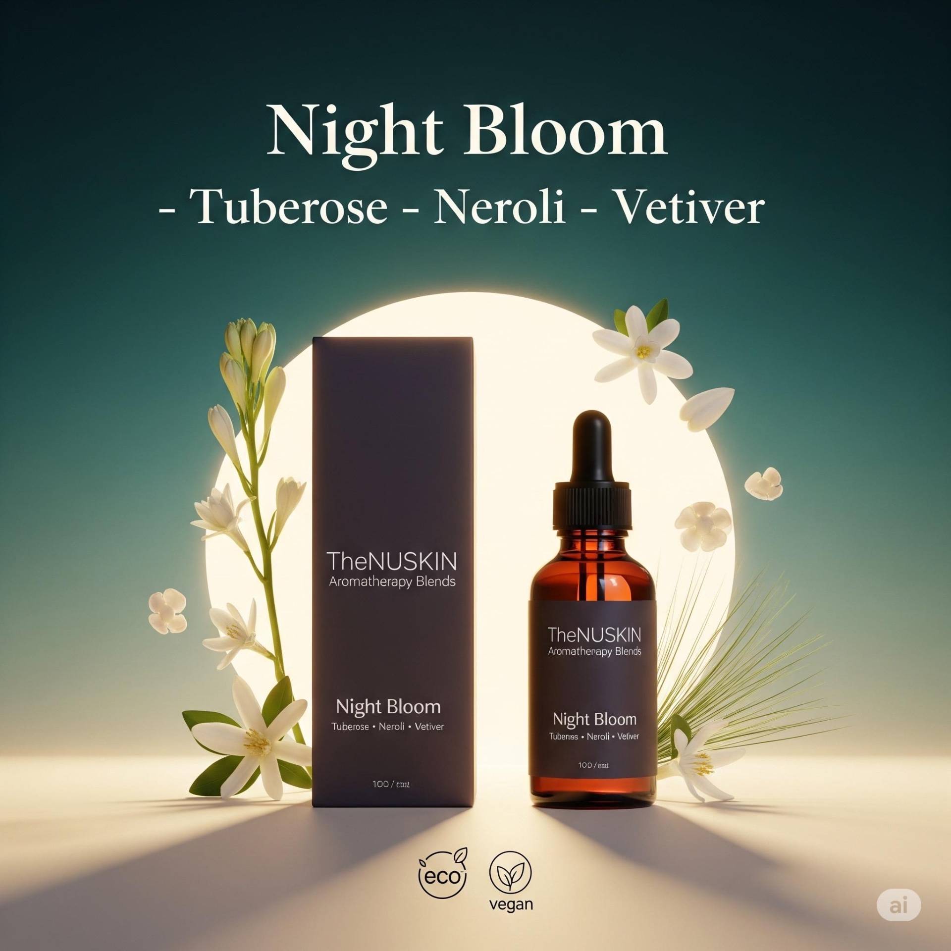 Night Bloom - Aromatherapy Essential Oil Blend | Tuberose Neroli Vetiver Diffuser Vegan Evening Home Fragrance Night Bloom - Aromatherapy Essential Oil Blend | Tuberose Neroli Vetiver Diffuser Vegan Evening Home Fragrance von Etsy - TheNuLife