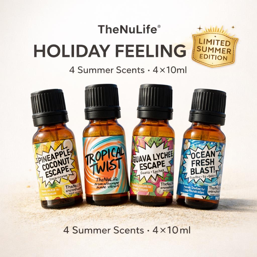 Summer Aroma Oil Set | Holiday Feeling Scents Tropical Diffuser Oils Limited Edition Beach & Ocean Fragrance Gift von Etsy - TheNuLife