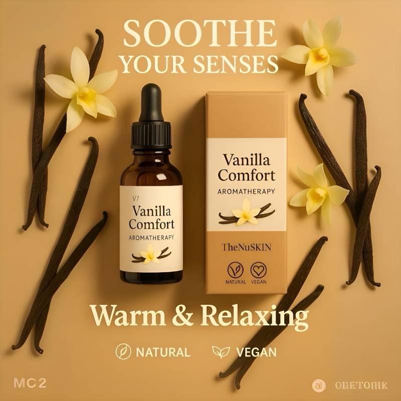 Vanilla Comfort - Cozy Aromatherapy Essential Oil Blend | Warm Diffuser Vegan Natural Home Fragrance von Etsy - TheNuLife