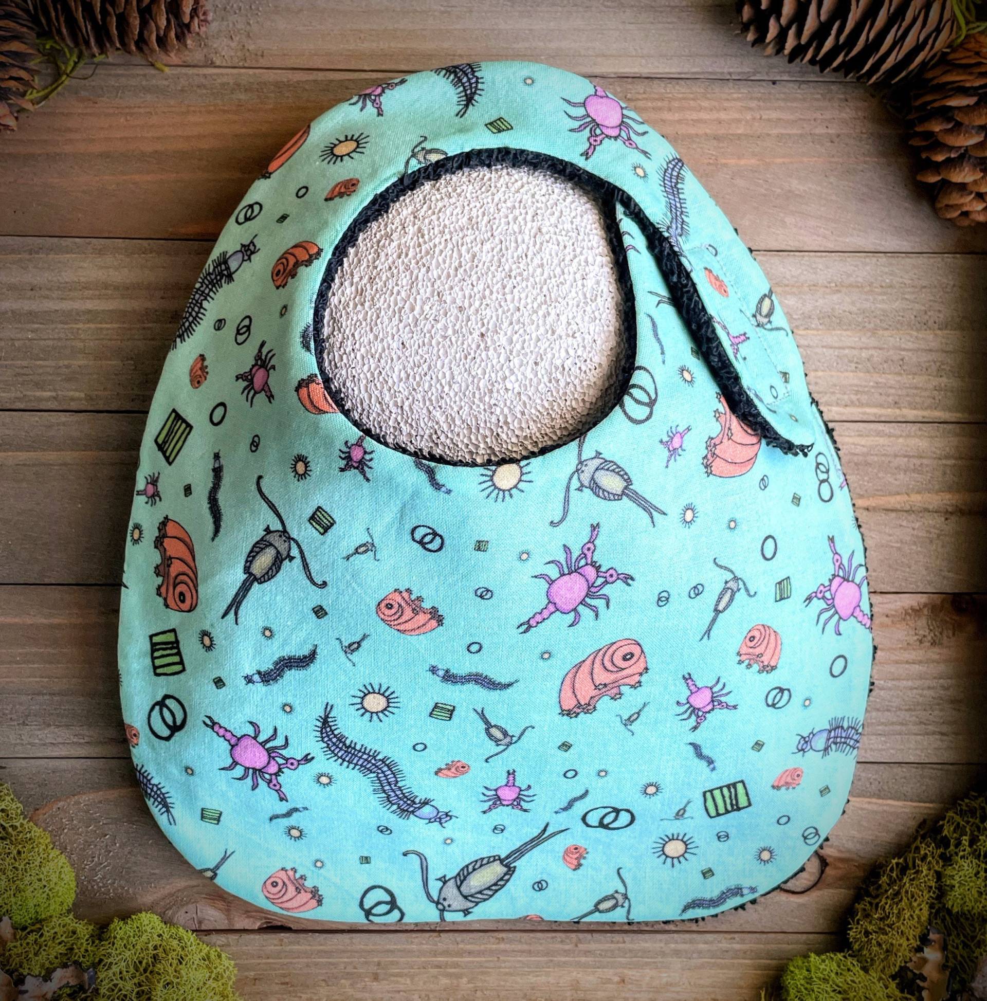 Lätzchen | Bärtierchen Baby Zahnen Sabbern Absorbierende Shower Geburt Geschenk Verstellbarer Verschluss Ozeanbiologie Wasserbär von Etsy - TheWobblyWaterbear