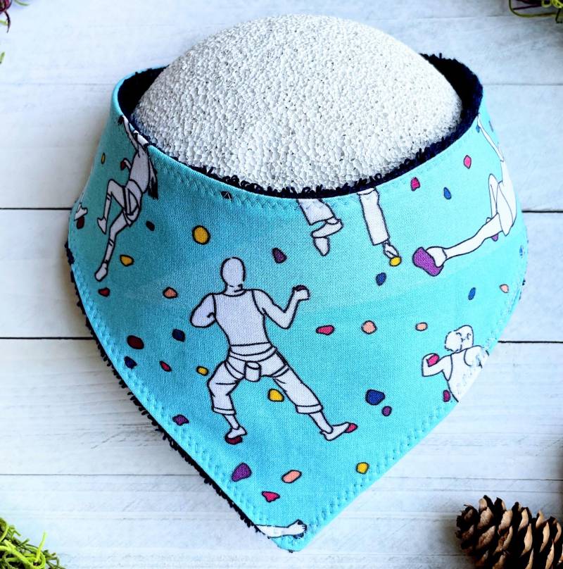 Lätzchen | Rock Kletterer Bandana Klettern Bouldern Boulder Klettern Outdoorsy Sportlich Baby Geschenk von Etsy - TheWobblyWaterbear
