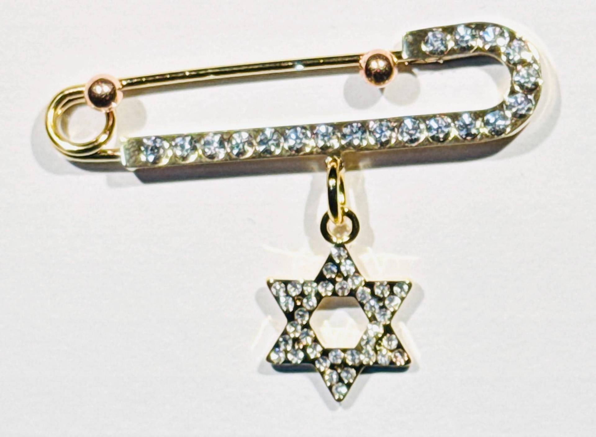 Crystal Magen David Stroller Pin ™ 18K Vergoldet, Einzigartig, Geschenkwürdig, Zur Babyparty Zu Gehen, Neugeborenen & Bris Geschenk, Baby von Etsy - TheYinToYourPin